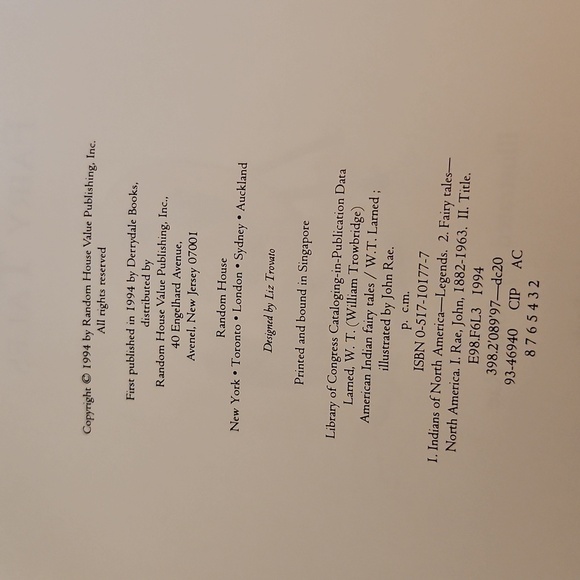 American Indian Fairy Tales Illustrated John Rae Hardback 1st Ed 1994 - Picture 2 of 11